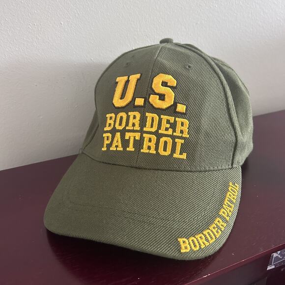 U.S. Border Patrol Hat, Cap Army Green Adjustable - Picture 1 of 6